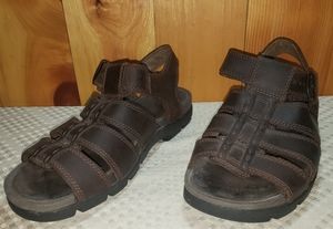 Timberland men's dark brown fishing sandals size 9